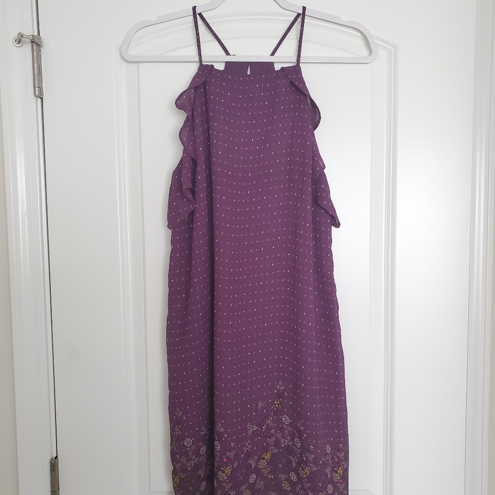 Francescas Purple Floral Shift Dress